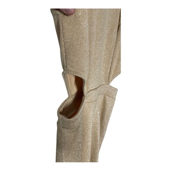 Altar’d State Champagne Cut-Put Mini Dress Size S - Picture 3 of 5